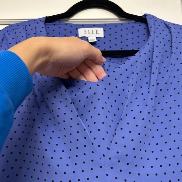 ELLE polka-dot long sleeve blouse - Picture 4 of 8